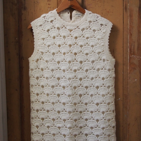 Vintage Dresses & Skirts - One-of-a-Kind Custom Made Hand Crochet Knit Dress